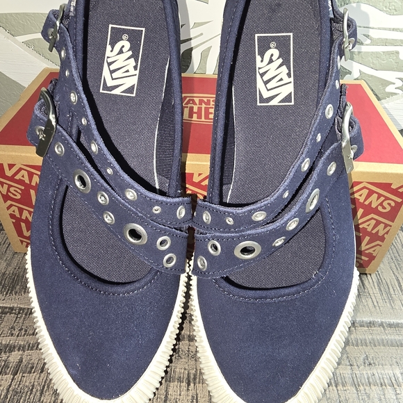 Vans Mary Jane Straps Metal Parisian Night Womens Sz 11 Box - Picture 2 of 8